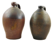 TWO REDWARE JUGS, LIKELY AMERI