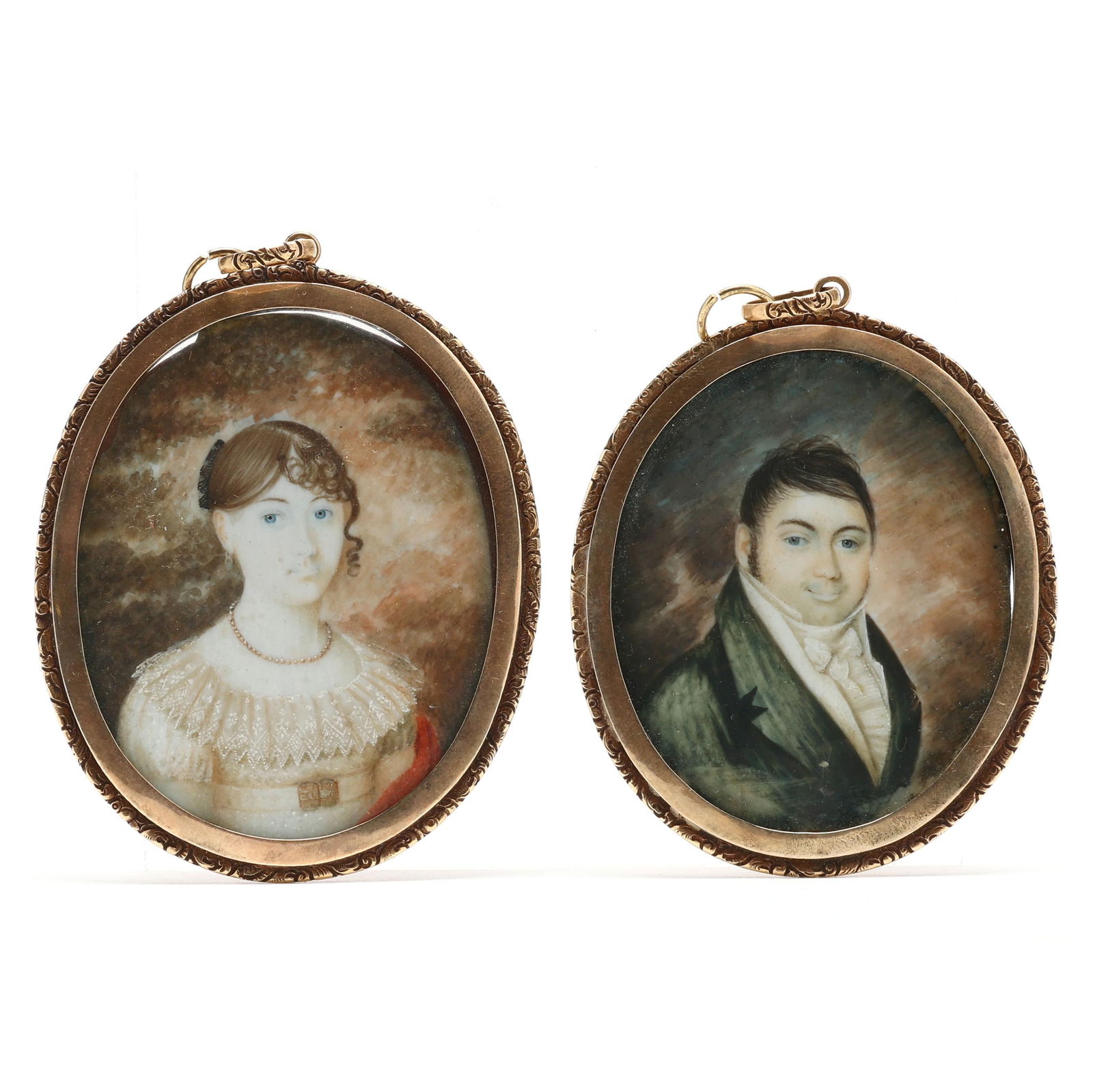 TWO REGENCY PORTRAIT MINIATURES