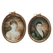 TWO REGENCY PORTRAIT MINIATURE