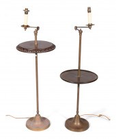 TWO REGENCY STYLE BRASS AND MA