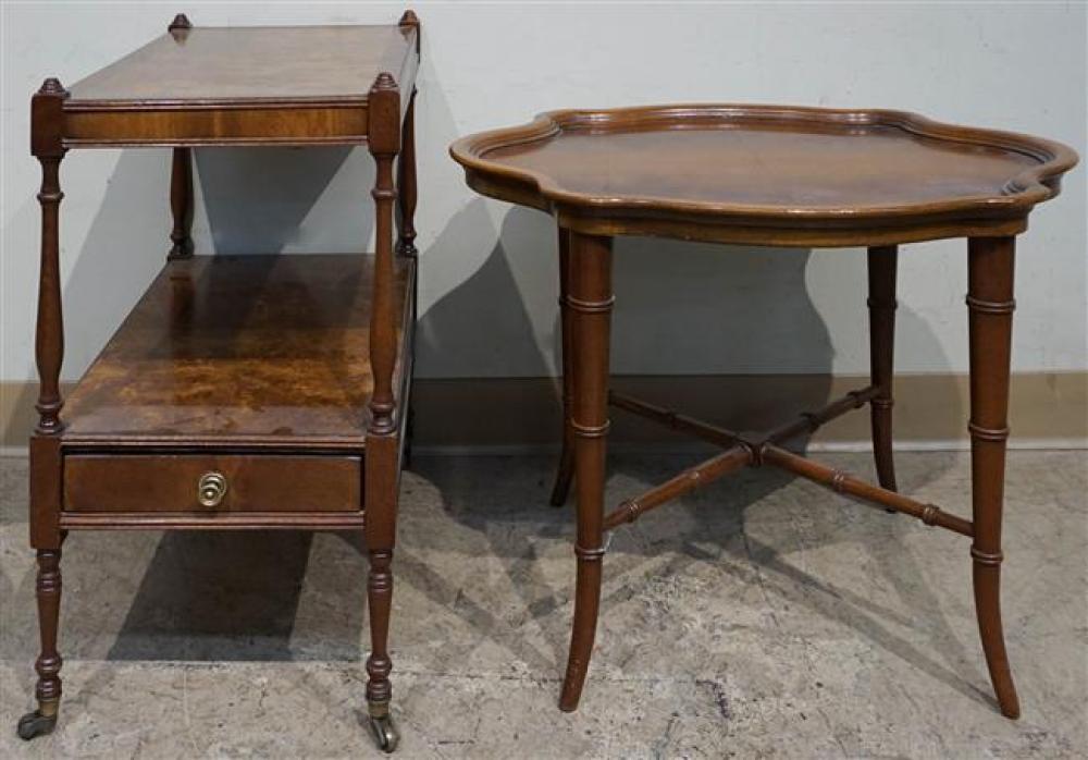 TWO REGENCY STYLE FRUITWOOD SIDE