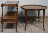 TWO REGENCY STYLE FRUITWOOD SI