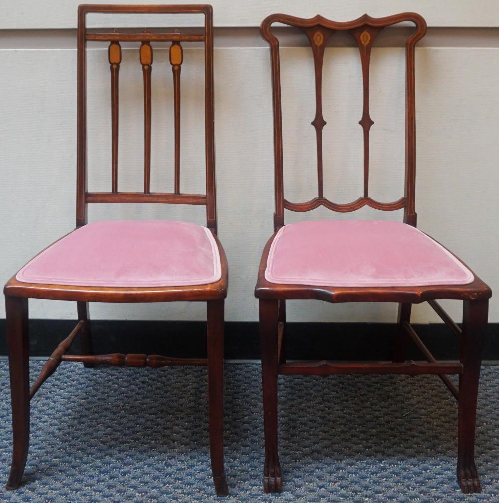 TWO REGENCY STYLE SATINWOOD