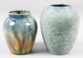 TWO REGINALD WELLS COLDRUM POT