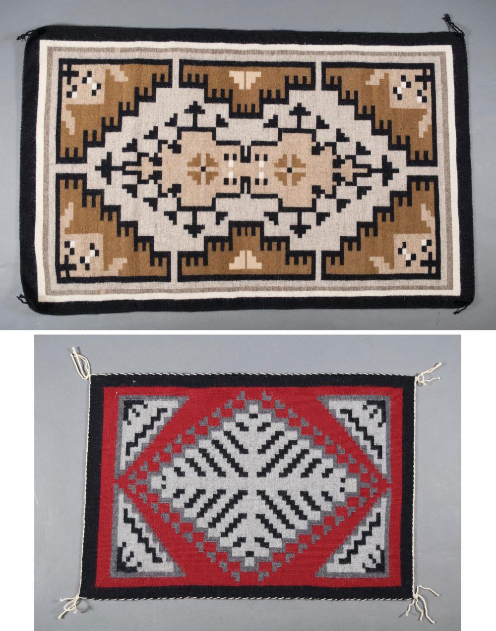 TWO REGIONAL NAVAJO WEAVINGSTWO