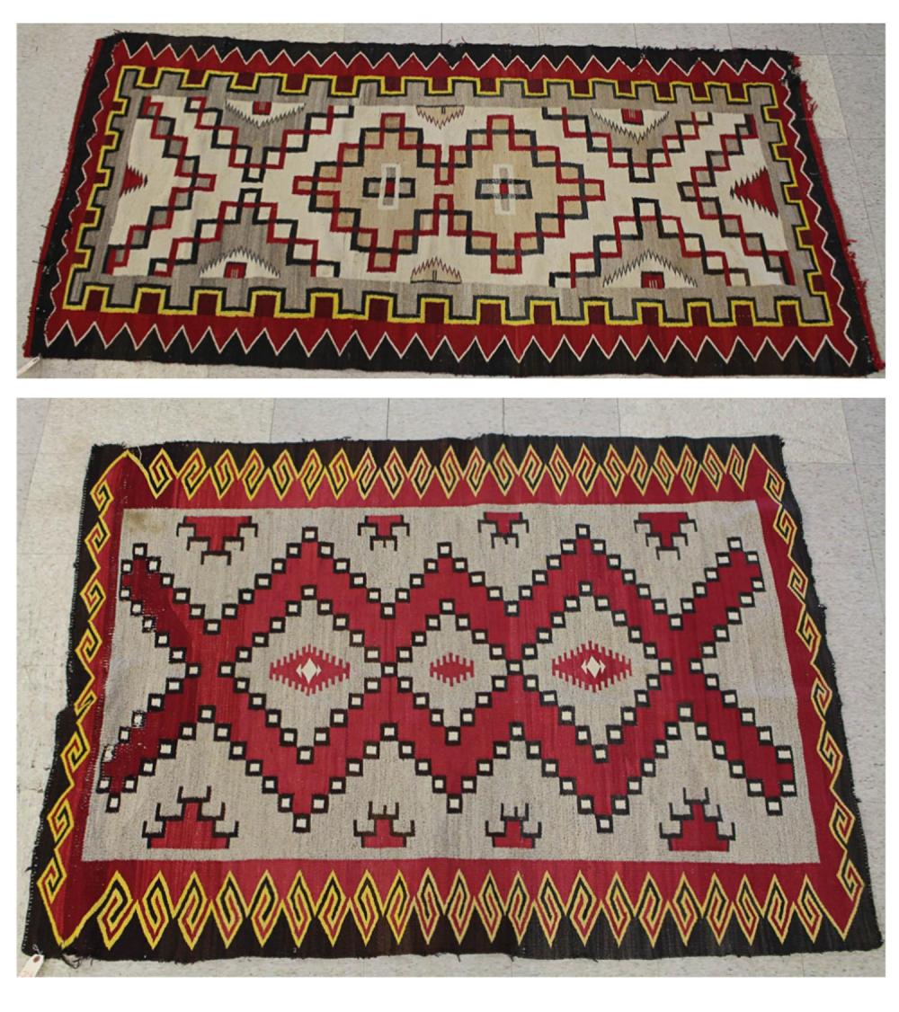 TWO REGIONAL NAVAJO WEAVINGSTWO