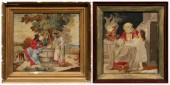 Two religious-theme needlework
