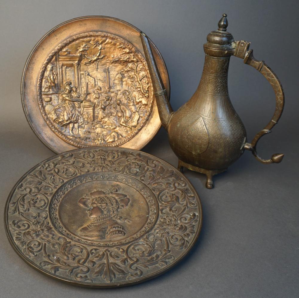 TWO RENAISSANCE-STYLE PATINATED