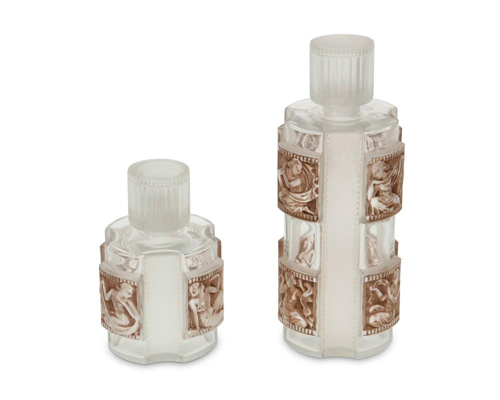 TWO RENE LALIQUE "HELENE" GLASS