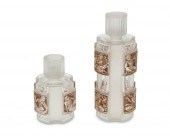 TWO RENE LALIQUE "HELENE" GLAS