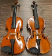 TWO REPLICA STRADIVARIUS VIOLI