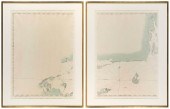 TWO REPRODUCTION CHARTS OF RHO