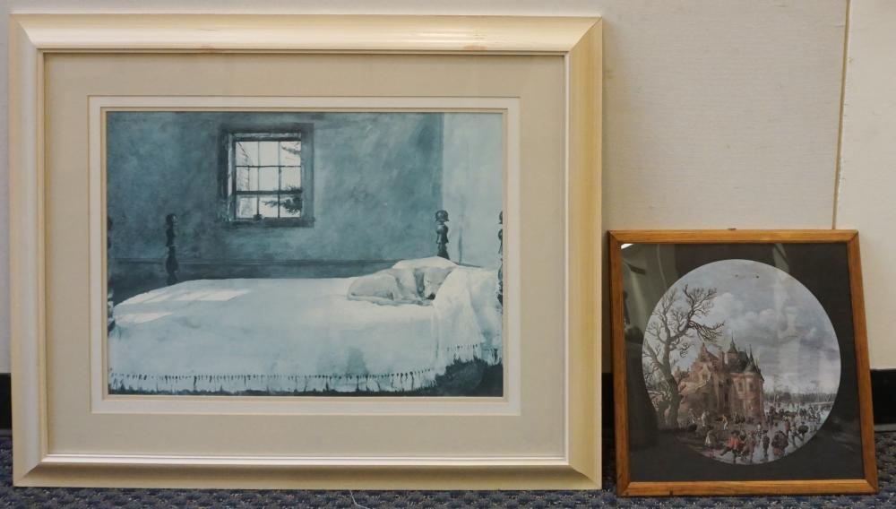 TWO REPRODUCTION COLOR PRINTSTwo