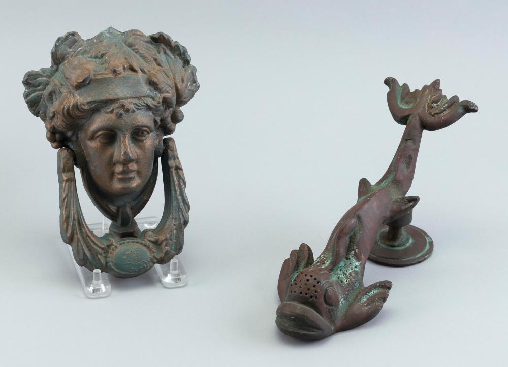 TWO REPRODUCTION DOOR KNOCKERS 20TH