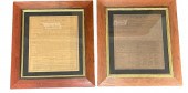 TWO REPRODUCTION EARLY AMERICA