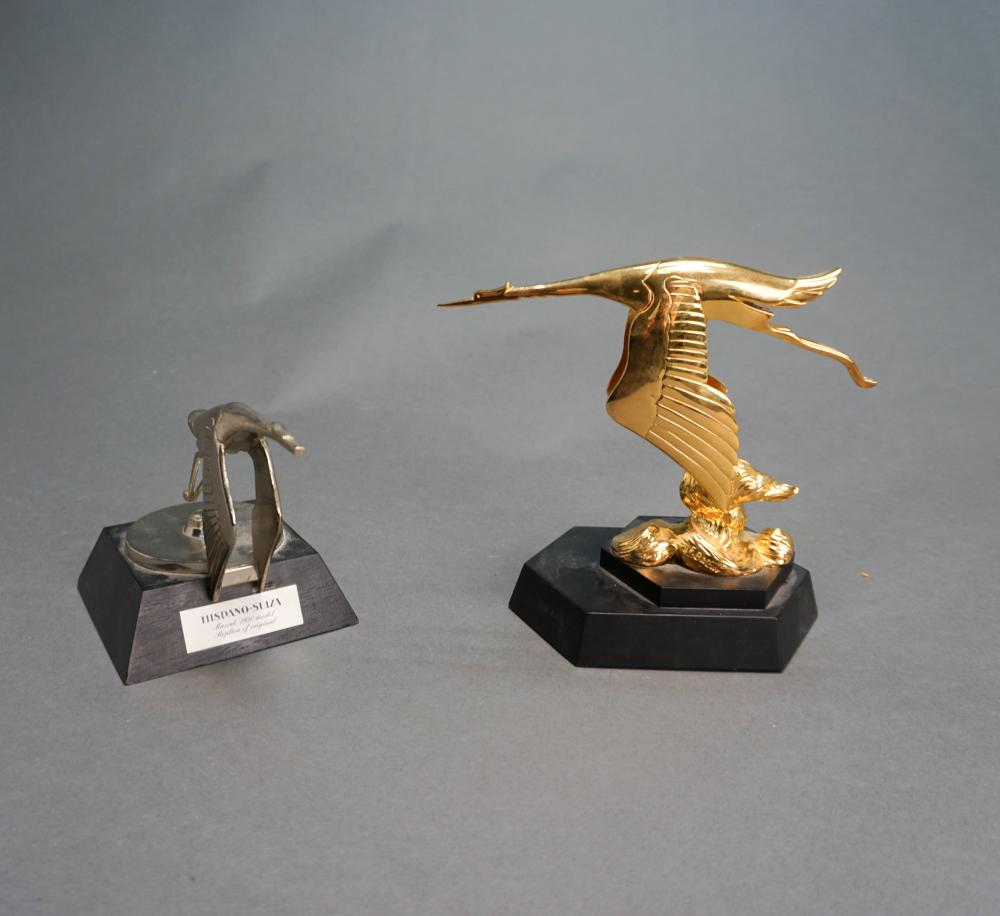 TWO REPRODUCTION HISPANO-SUIZA HOOD