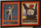 TWO REPRODUCTION OLYMPIC POSTE