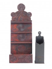 TWO REPRODUCTION WOODEN WALL H