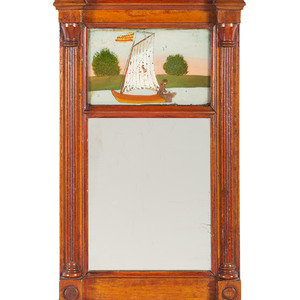 Two Reverse Paint Decorated Mirrors