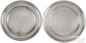 TWO RHODE ISLAND PEWTER CHARGE