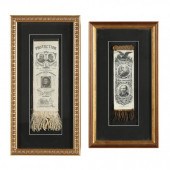 TWO RIBBONS FROM BENJAMIN HARR