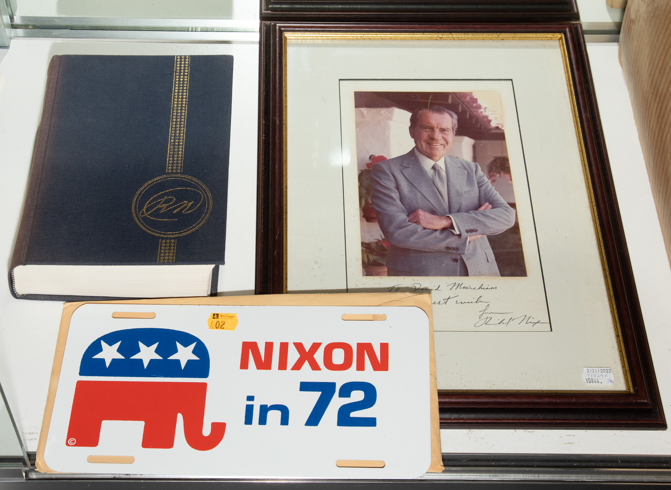 TWO RICHARD NIXON SIGNED ITEMS