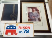 TWO RICHARD NIXON SIGNED ITEMS