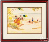 TWO RITA LEADLEY WATERCOLORSTw