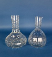 TWO ROBERT DANE BLOWN CRYSTAL