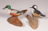 TWO ROBERT MORSE CARVED MINIAT