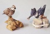 TWO ROBERT WELLS HAND CARVED A