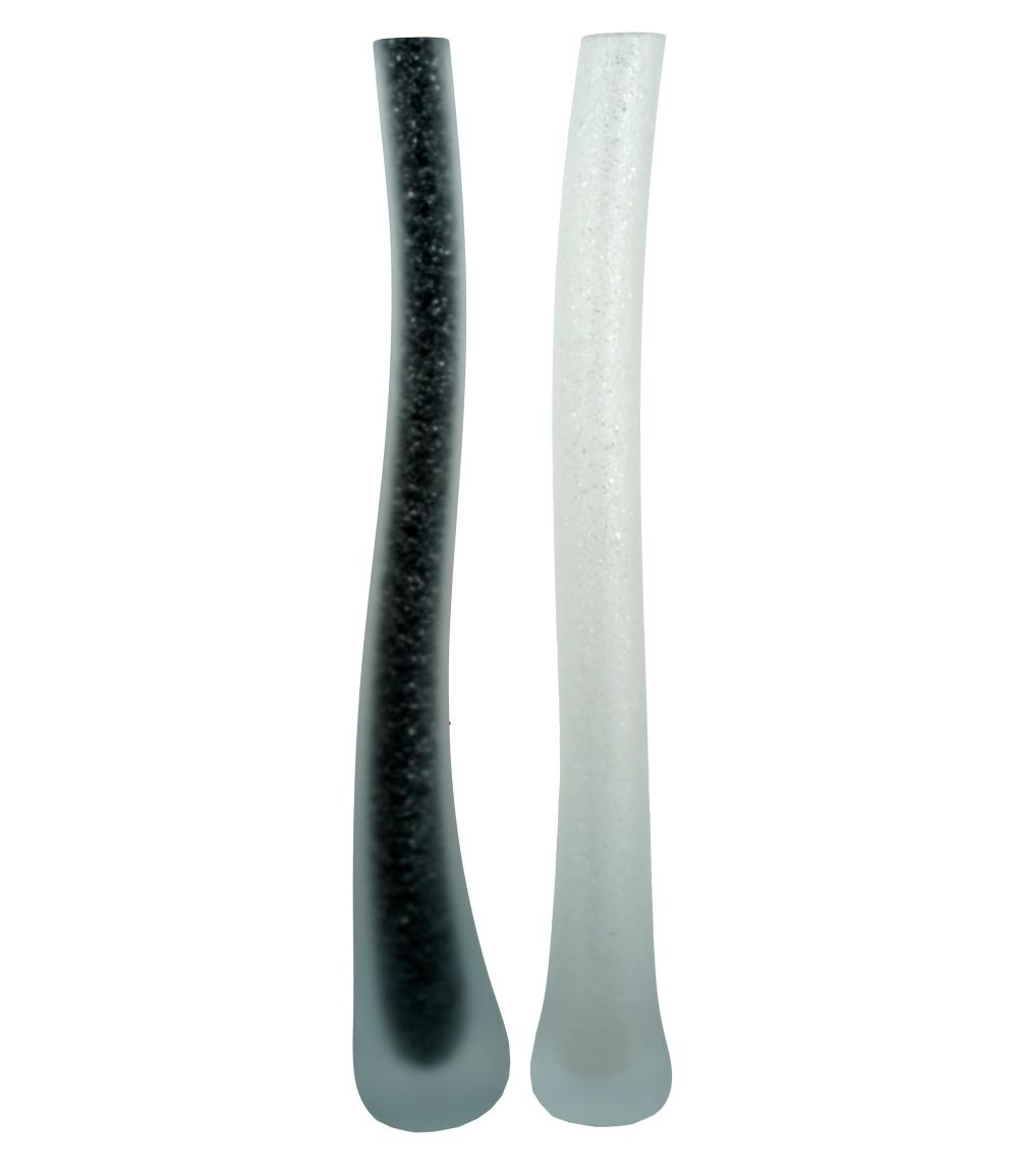 TWO ROCHE BOBOIS GLASS VASESeach