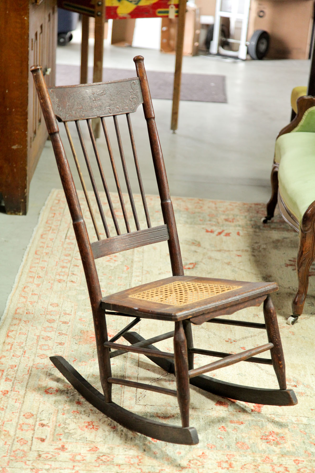 TWO ROCKING CHAIRS.  American 