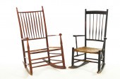 TWO ROCKING CHAIRS.  Both Amer