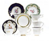 TWO ROCKINGHAM TRIOS, A TEACUP