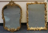 TWO ROCOCO STYLE GILT FRAME TR