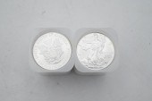 TWO ROLLS OF 20-2004 1OZ SILVE