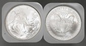 TWO ROLLS OF 20-2006 1OZ SILVE