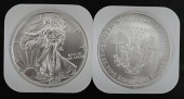 TWO ROLLS OF 20-2007 1OZ SILVE