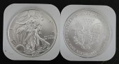 TWO ROLLS OF 20-2007 1OZ SILVE