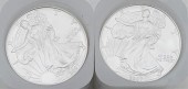 TWO ROLLS OF 20-2007 1OZ SILVE