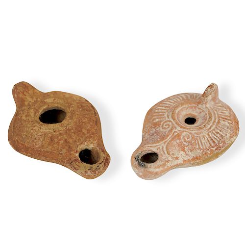 TWO ROMAN CLAY OIL