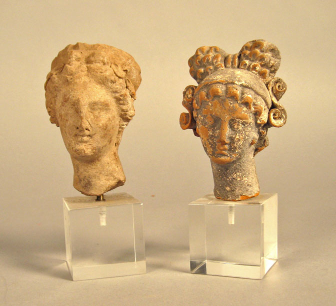 Two Roman terra cotta statuary