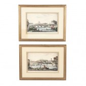 TWO ROMAN WATERSCAPE PRINTS AF