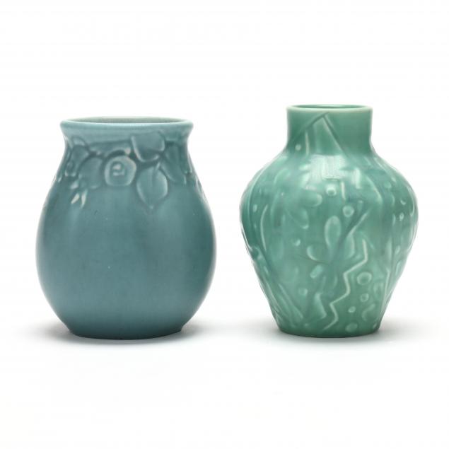 TWO ROOKWOOD ART POTTERY PRODUCTION