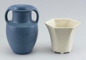 TWO ROOKWOOD POTTERY VASES DAT