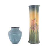TWO ROOKWOOD POTTERY VASES, IN