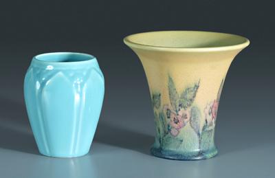 Two Rookwood pottery vases: one