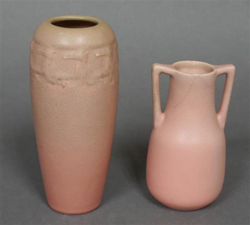TWO ROOKWOOD VASES, 1920 MOLD #1814