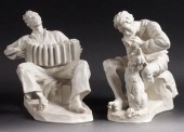Two Rosenthal parianware figur